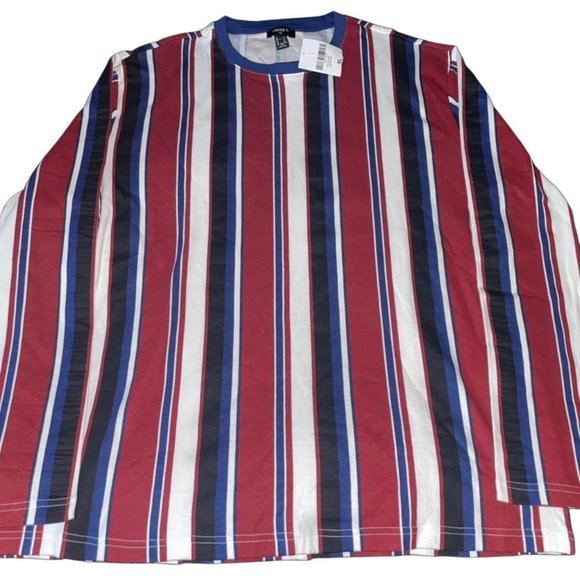 Vintage Other - Vintage Y2k Colorblock Striped Long Sleeve Tshirt XL (fits 2XL)